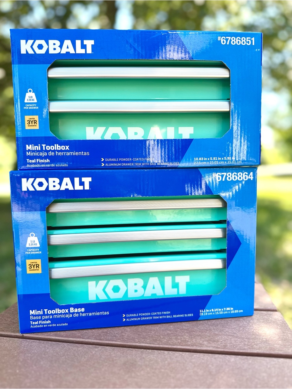 Lowes Kobalt TEAL Mini Toolbox Set. Hard to find!